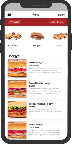 LaRosa's app screenshot