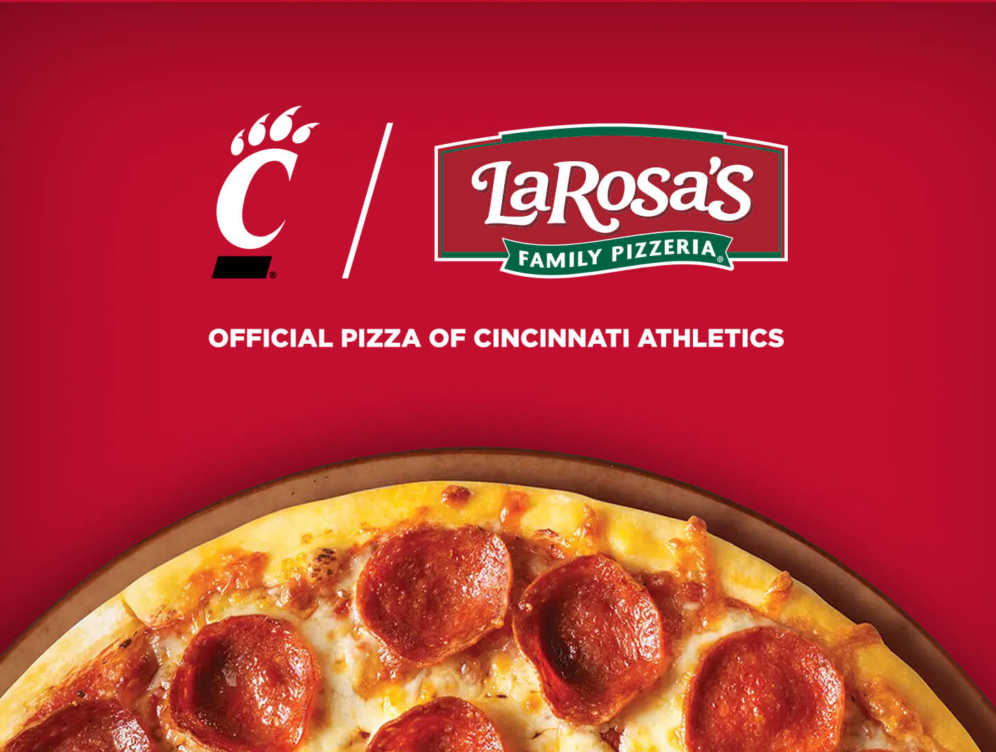 LaRosa's is the Official Pizza of Cincinnati Athletics