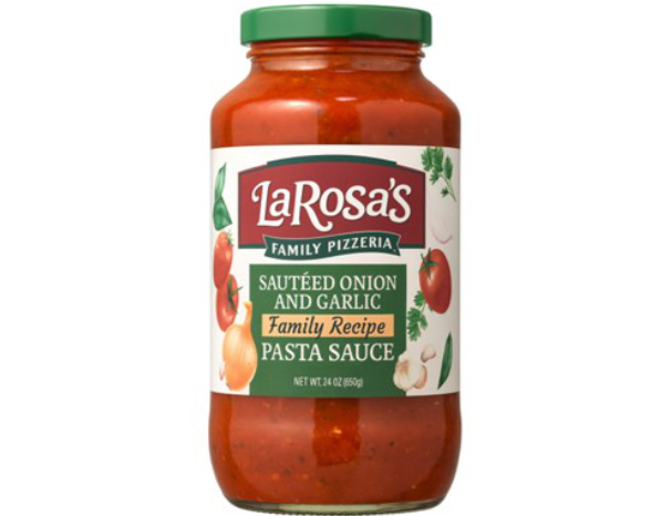 Jar of LaRosa's 24 oz. Sauteed Onion & Garlic Sauce