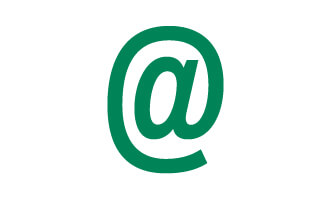 The @ symbol, which implies an email address.
