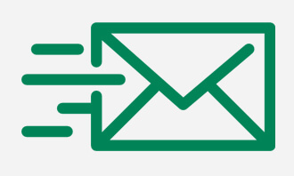 An envelope, which implies sending physical mail.